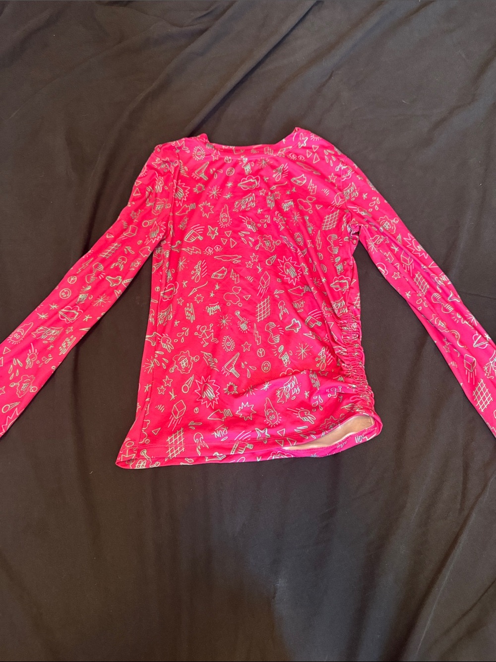 tek gear Hot Pink Long-Sleeve Graphic Tee